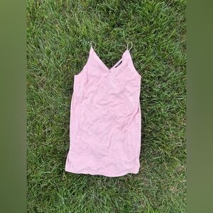 Forever 21 Pink suede Spaghetti Strap Dress